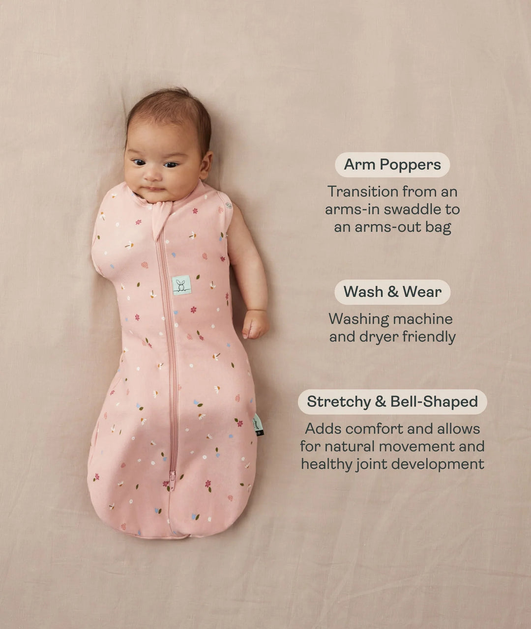 ergoPouch Cocoon Swaddle Bag 3.5 TOG -   Petite Pretzel