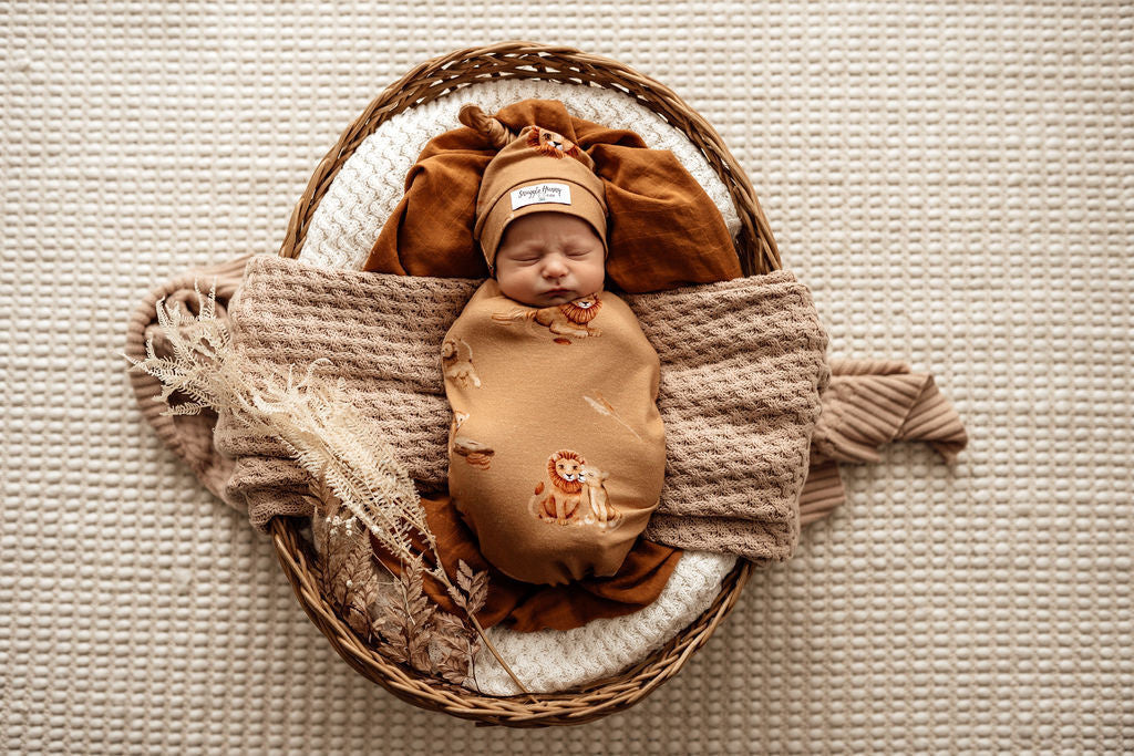 Snuggle Swaddle & Beanie Set Roar