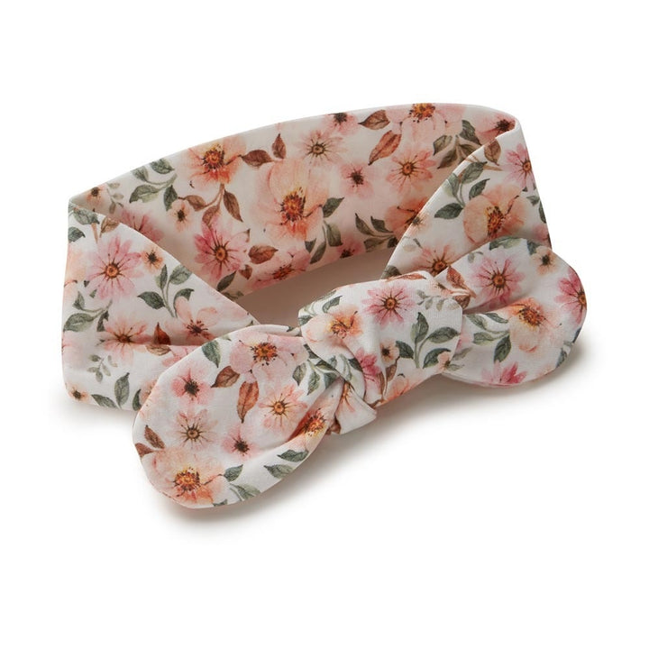 Snuggle Swaddle & Topknot Set-Spring Floral