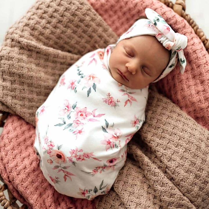 Snuggle Swaddle & Topknot Set-Camille