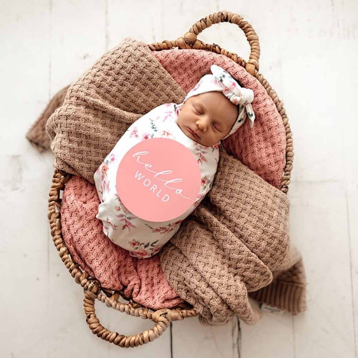 Snuggle Swaddle & Topknot Set-Camille