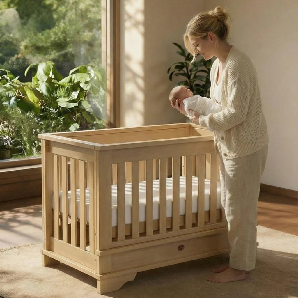 Boori Eton Convertible Plus Cot Bed - Almond(B-ETCPV26/AD)