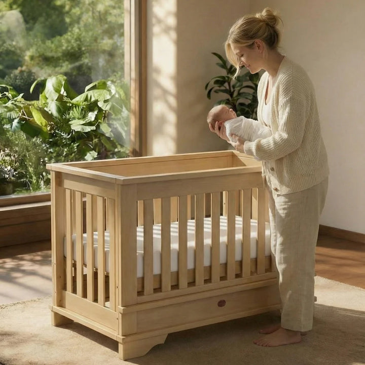 Boori Eton Convertible Plus Cot Bed - Almond(B-ETCPV26/AD)