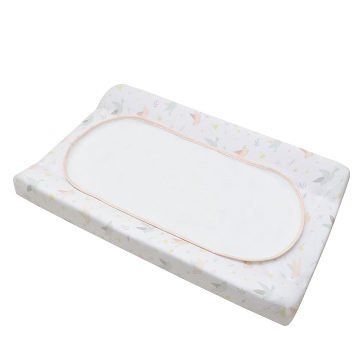 Living Textiles Change Pad Cover & Liner-Ava Birds