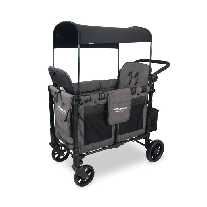Wonderfold W2 Elite - Double Wagon - Charcoal Grey with Black Frame