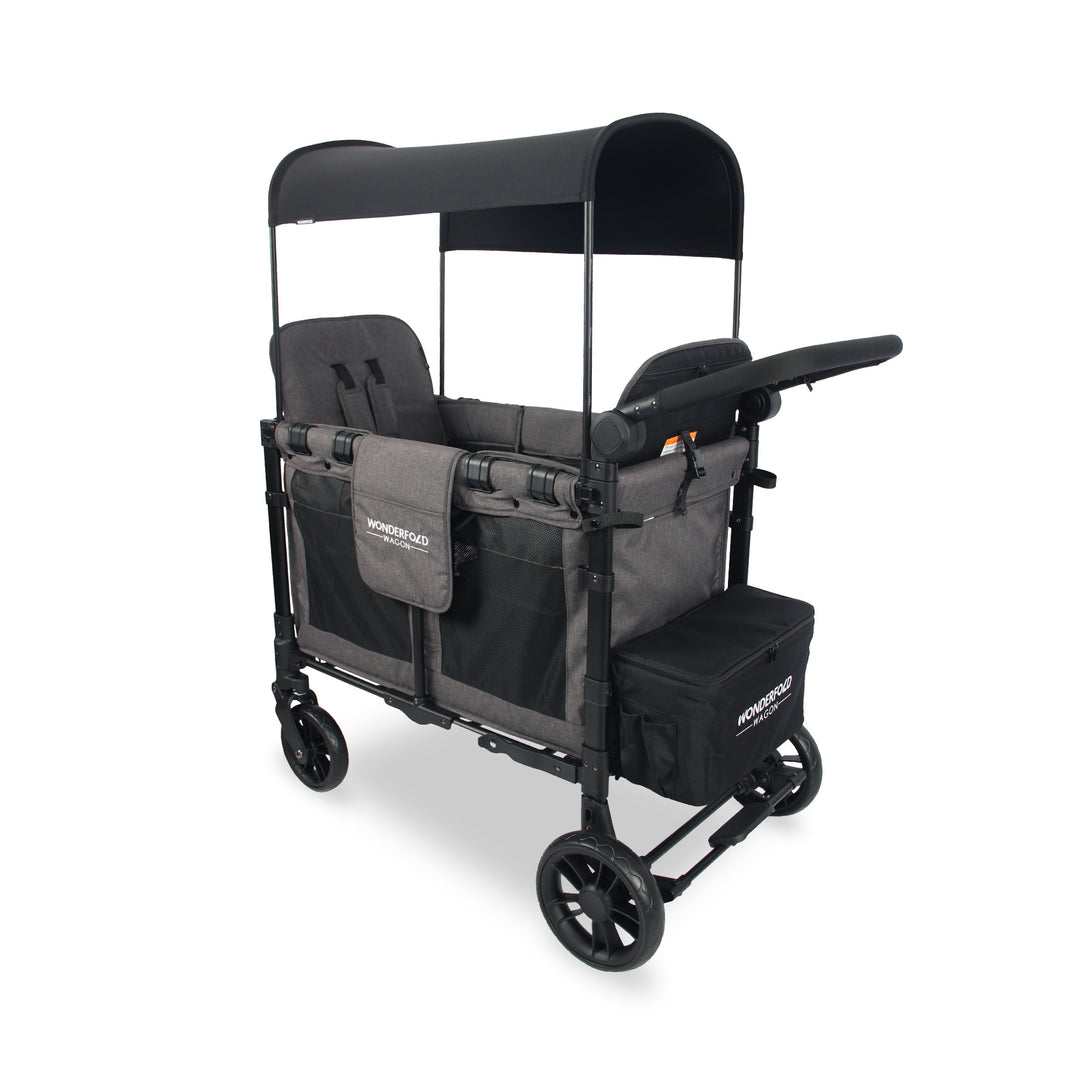 Wonderfold W2 Elite - Double Wagon - Charcoal Grey with Black Frame