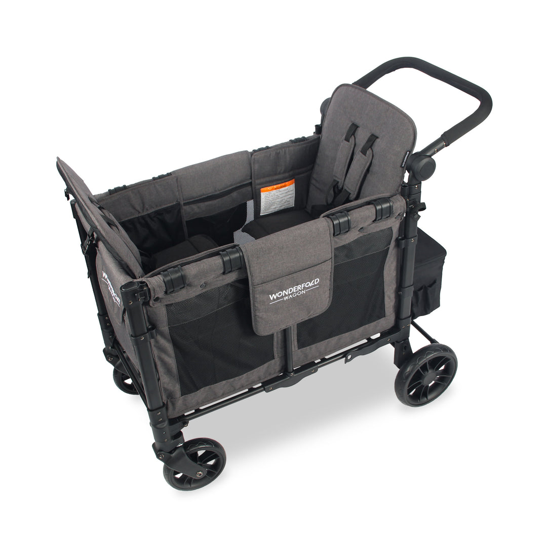 Wonderfold W2 Elite - Double Wagon - Charcoal Grey with Black Frame