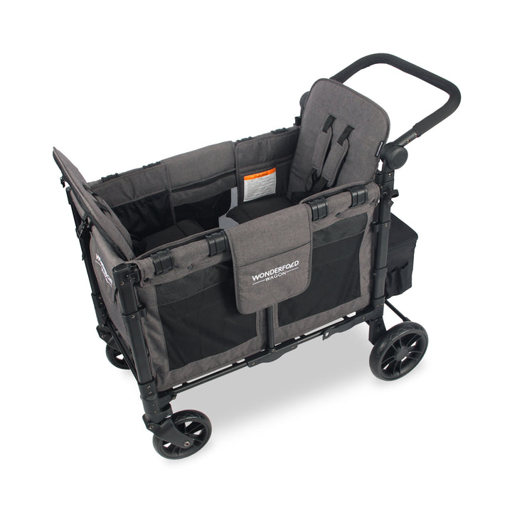 Wonderfold W2 Elite - Double Wagon - Charcoal Grey with Black Frame