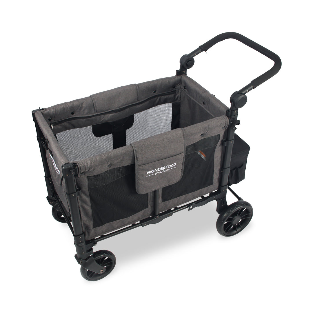 Wonderfold W2 Elite - Double Wagon - Charcoal Grey with Black Frame