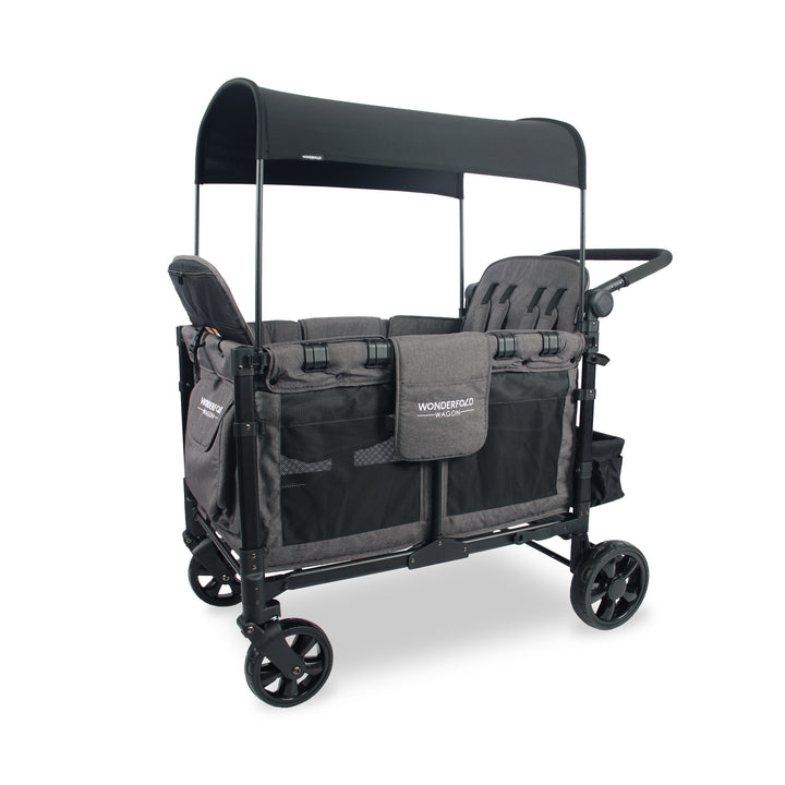 Wonderfold W4 Elite - Quad Wagon - Charcoal Grey with Black Frame