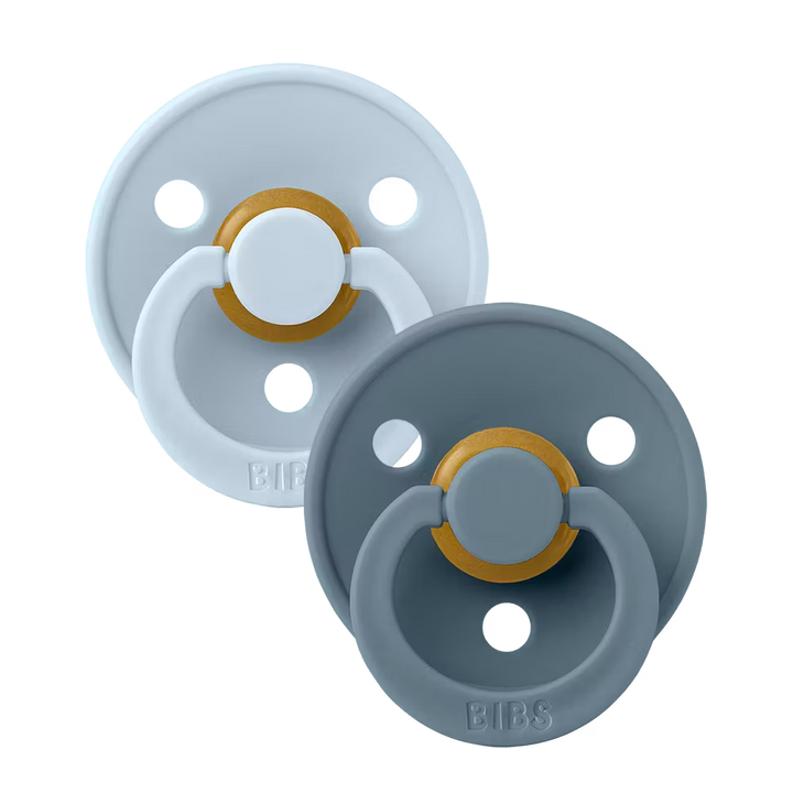 BIBS Symmetrical Colour 2 Pack -  Baby Blue/Petrol