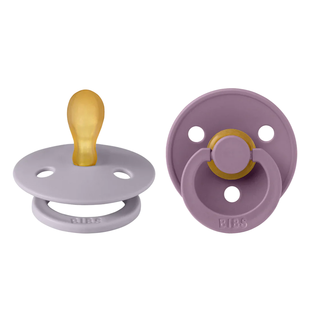 BIBS Symmetrical Colour 2 Pack  -  Fossil Grey/Mauve