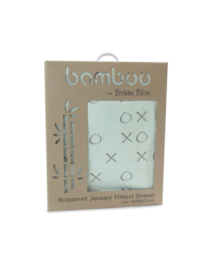 Bubba Blue Bamboo Jersey Bassinet Fitted Sheet