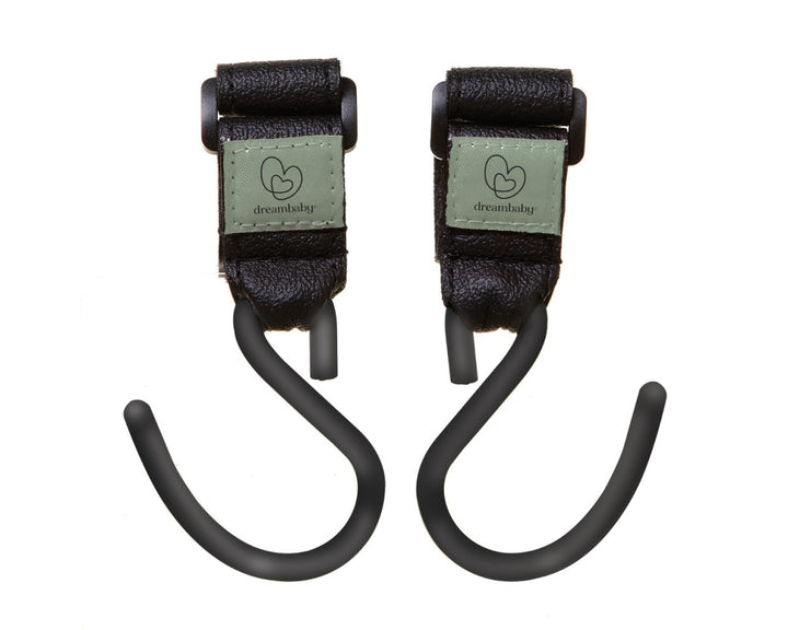 Dreambaby EZY-FIT STROLLER HOOKS 2PK - BLACK(F2264)