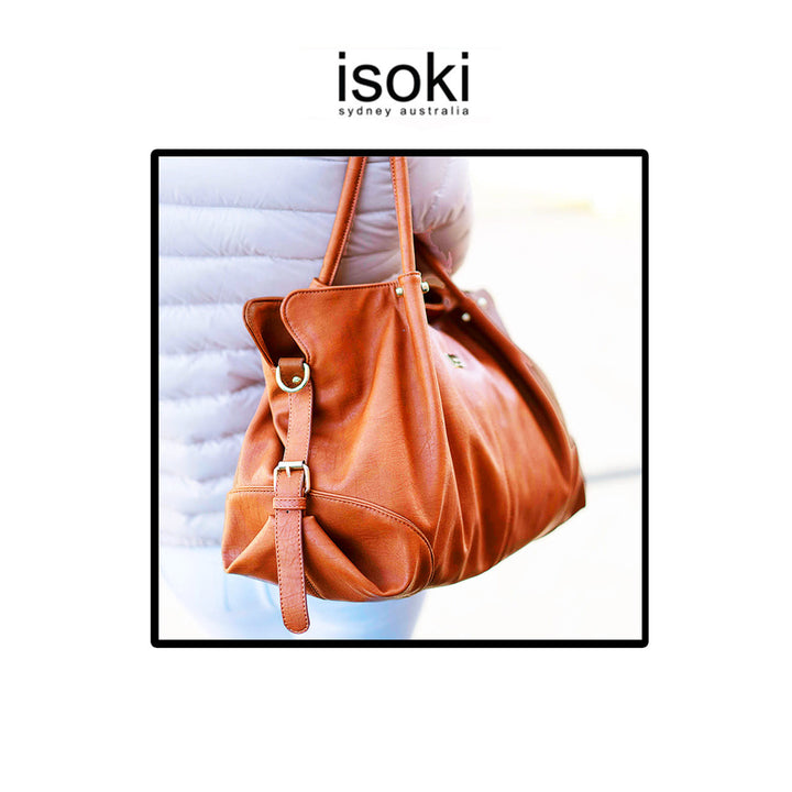 ISOKI ANAKIE SATCHEL  AMBER