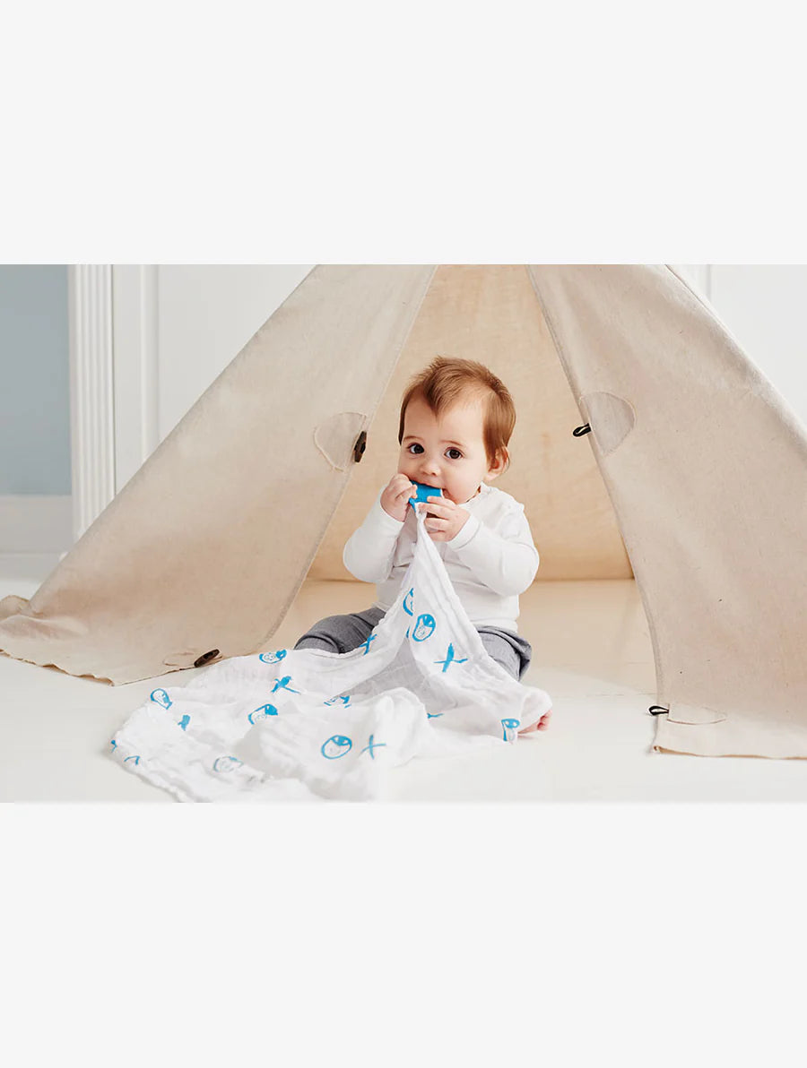 Matchstick Monkey Teething Gift Set - Blue