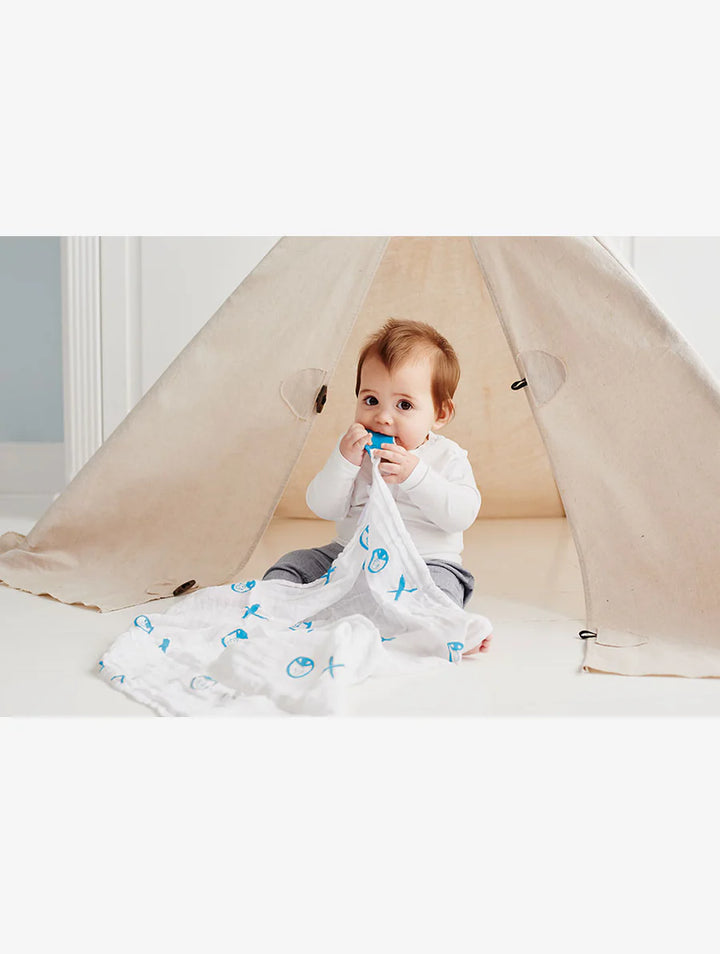 Matchstick Monkey Teething Gift Set - Blue