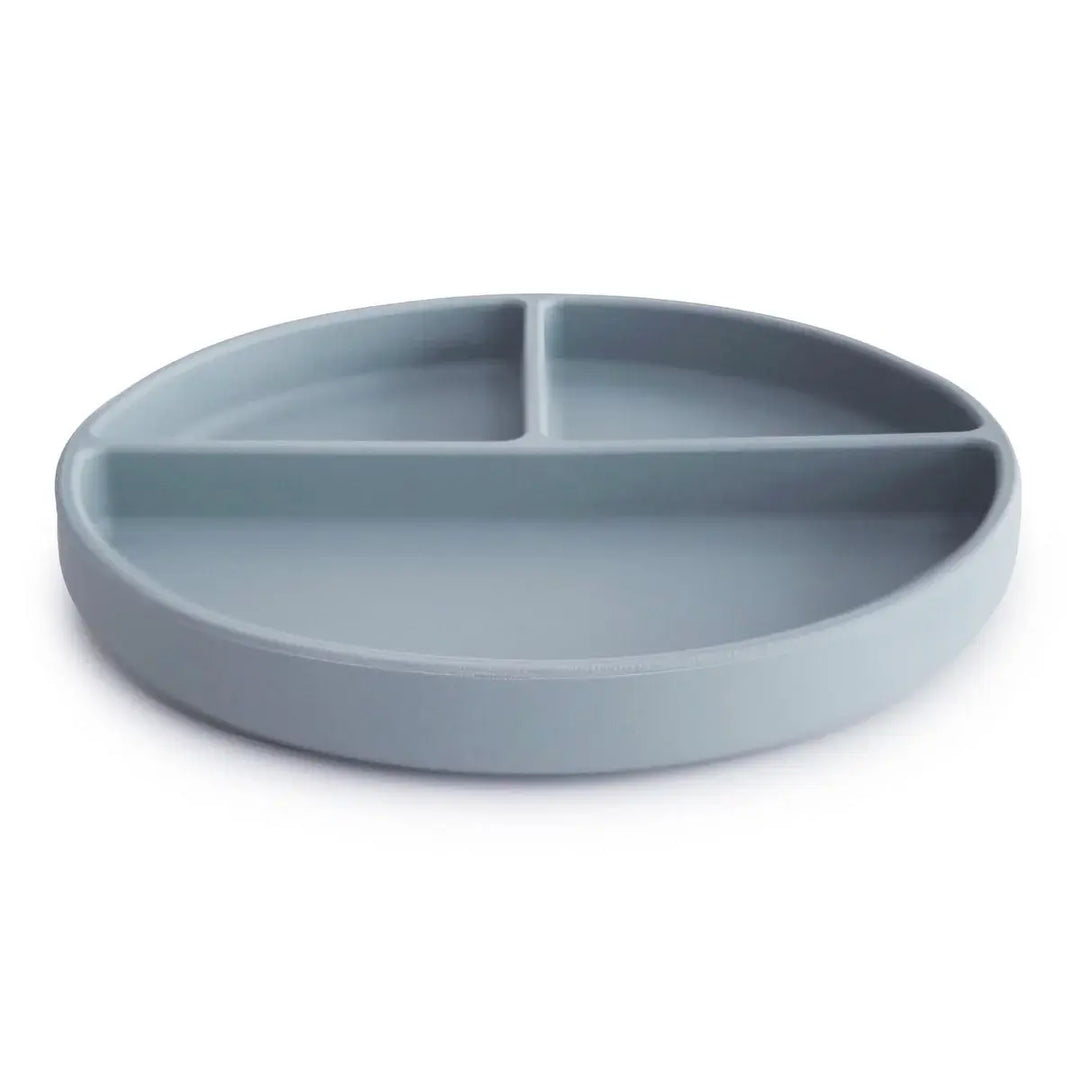 Mushie Silicone Suction Plate POWDER BLUE