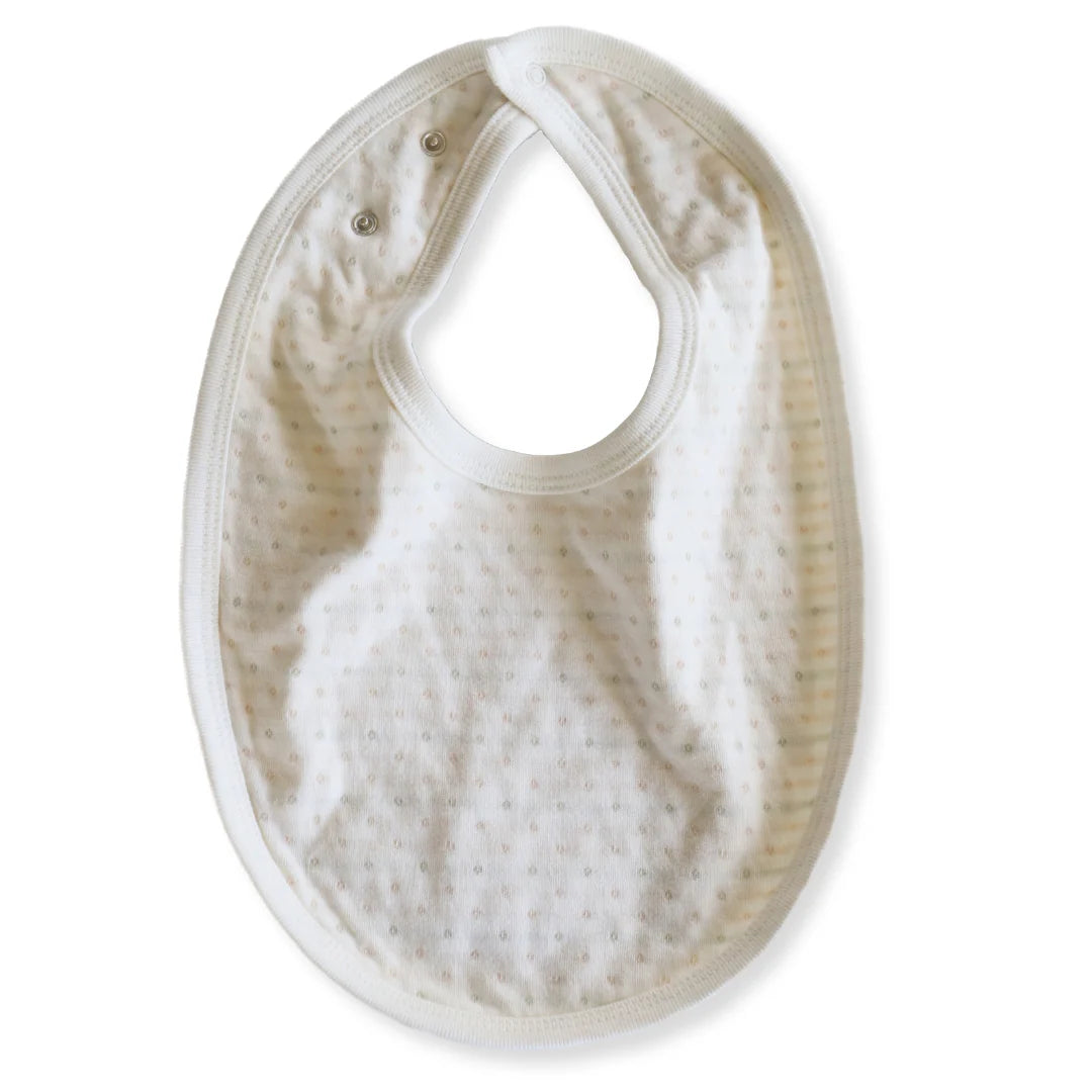 Fibre For Good Organic Cotton Adjustable Baby Bib - Dots