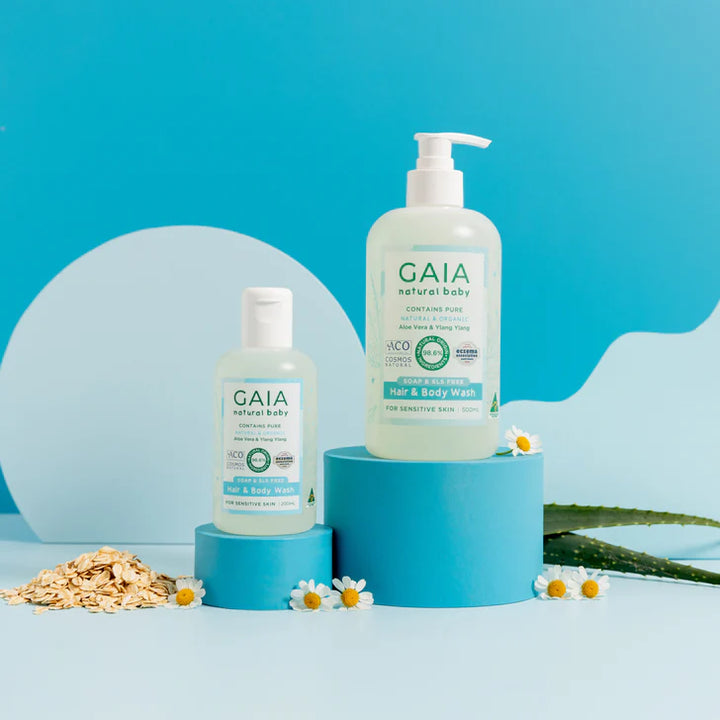 Gaia Natural Baby Hair & Body Wash 500ml