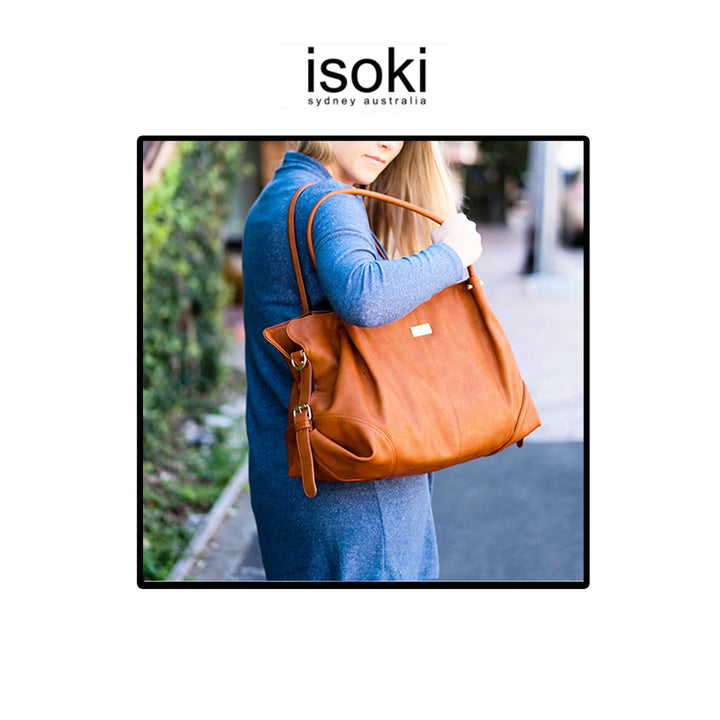 ISOKI ANAKIE SATCHEL  AMBER