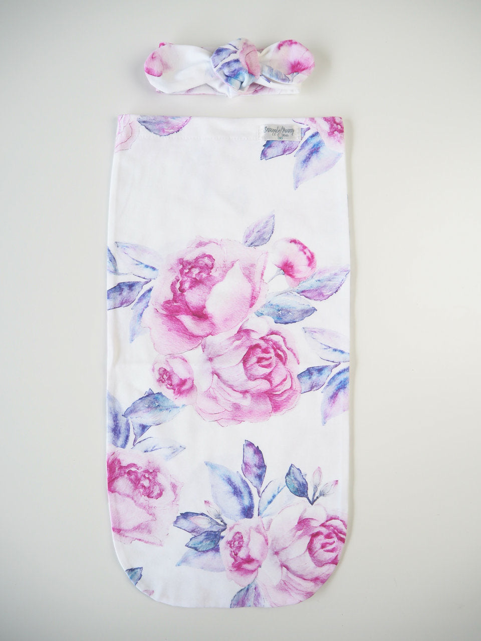 Snuggle Swaddle & Topknot Set Lilac Skies