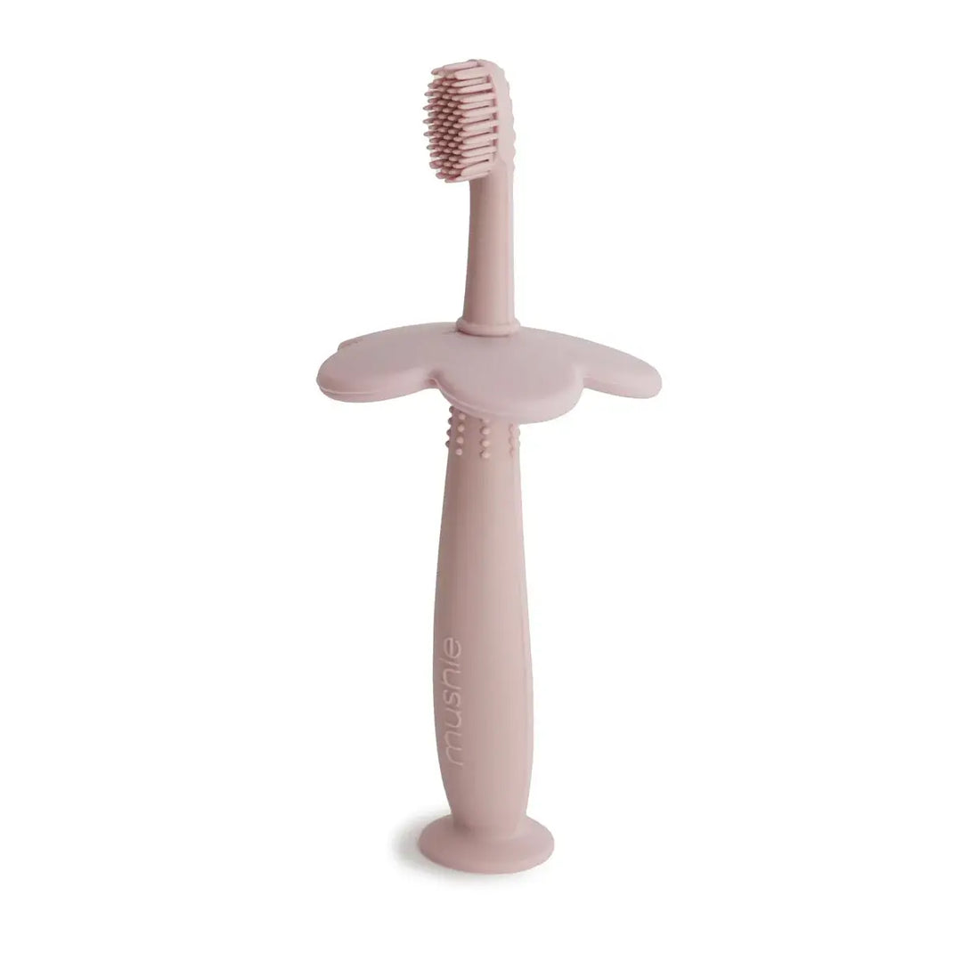 Mushie Training Toothbrush BLUSH