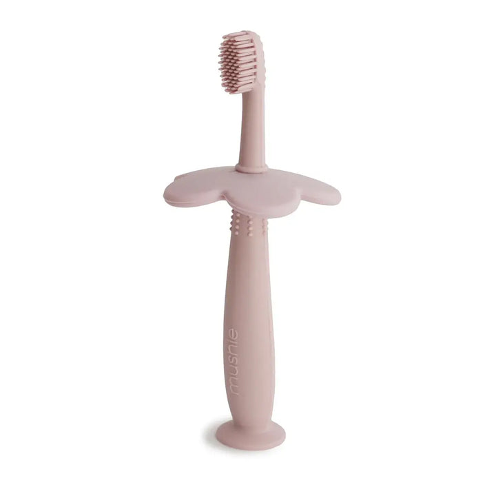 Mushie Training Toothbrush BLUSH