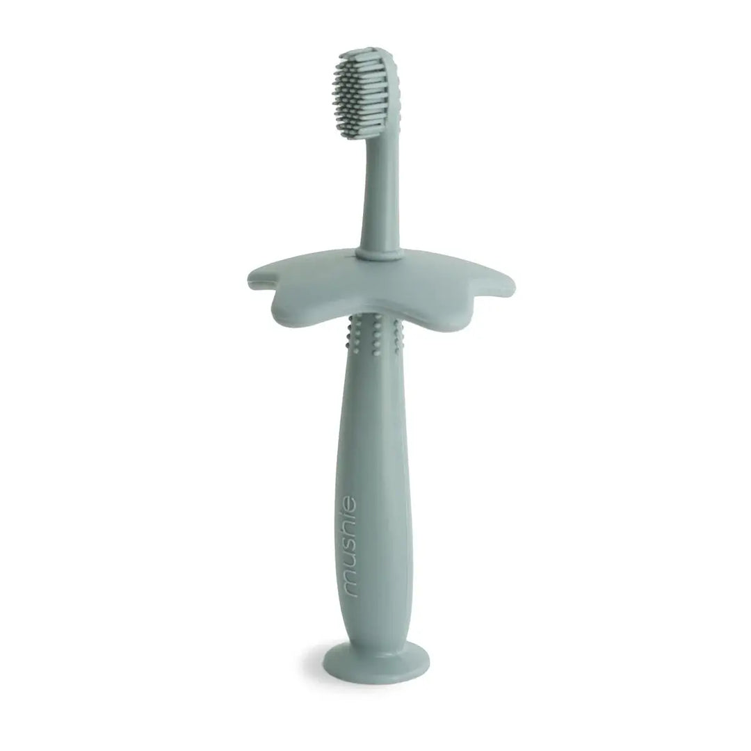 Mushie Training Toothbrush CAMBRIDGE BLUE