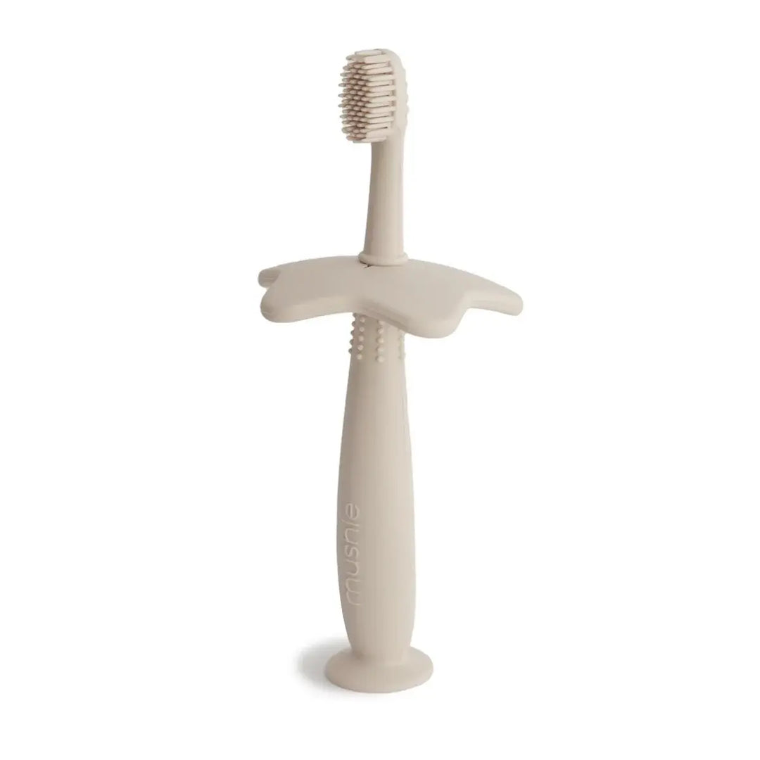 Mushie Training Toothbrush SHIFTING SAND