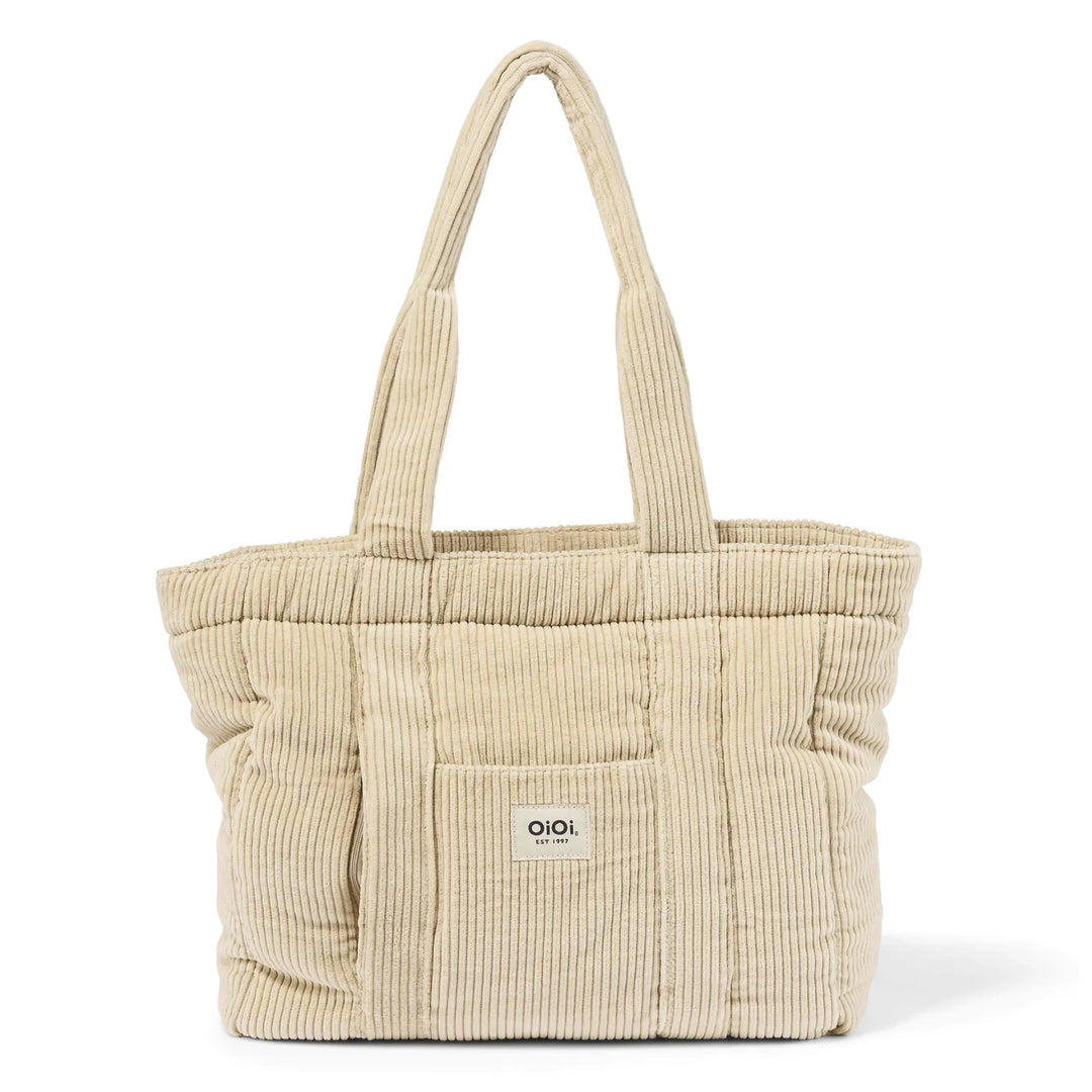 OiOi Everyday Tote - Cream Corduroy