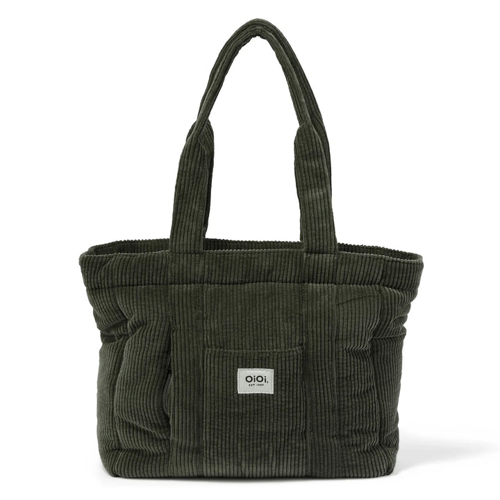 OiOi Everyday Tote - Moss Green Corduroy