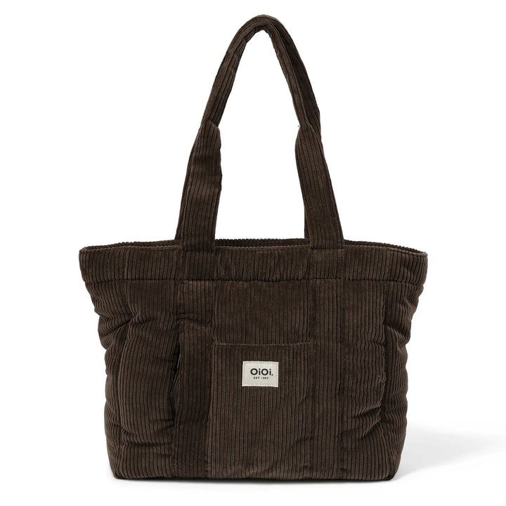 OiOi Everyday Tote - Chocolate Brown Corduroy