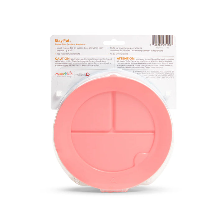 Munchkin Stay Put Suction Plate - Assorted Colour Randomly Selected