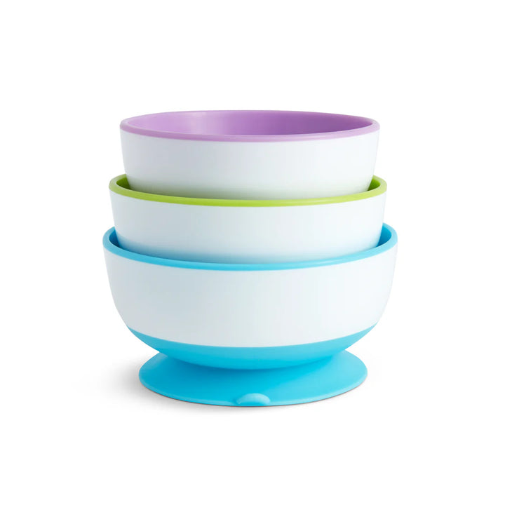 Munchkin Stay Put Suction Bowls - 3pk