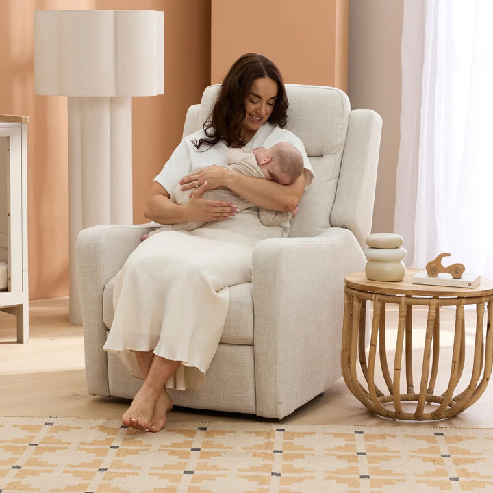 Il Tutto Henry Recliner Glider Chair in Eggshell