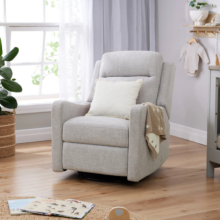 Il Tutto Henry Recliner Glider Chair in Pure Grey