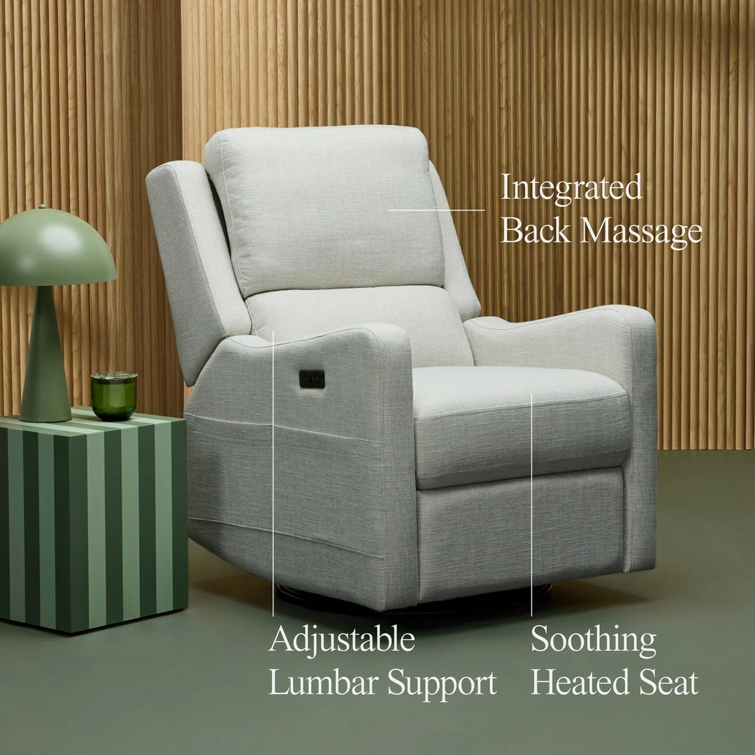 Il Tutto Henry Plus Massage & Heat Nursing Chair in Eggshell