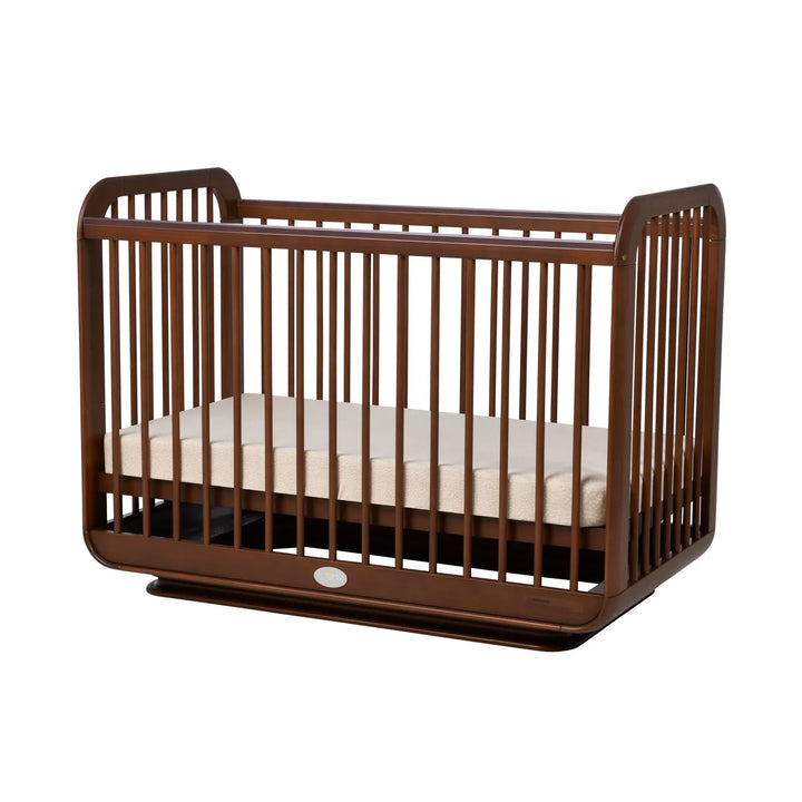 iL Tutto Ollie Cot + Theo Chest + Mattress - in Walnut