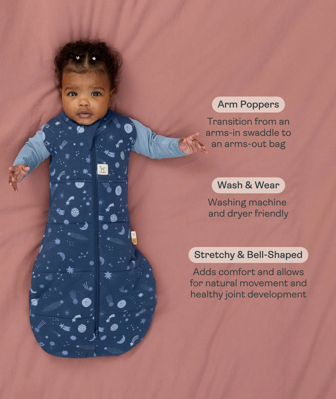 ergoPouch Cocoon Swaddle Bag 3.5 TOG - Starbeam