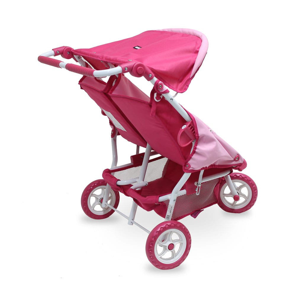 Valco Baby Mini Marathon Twin Stroller - Butterfly Pink (T9089)