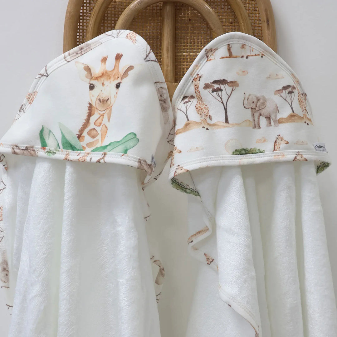 Bubba Blue Adventure Bamboo 2pk Hooded Towels