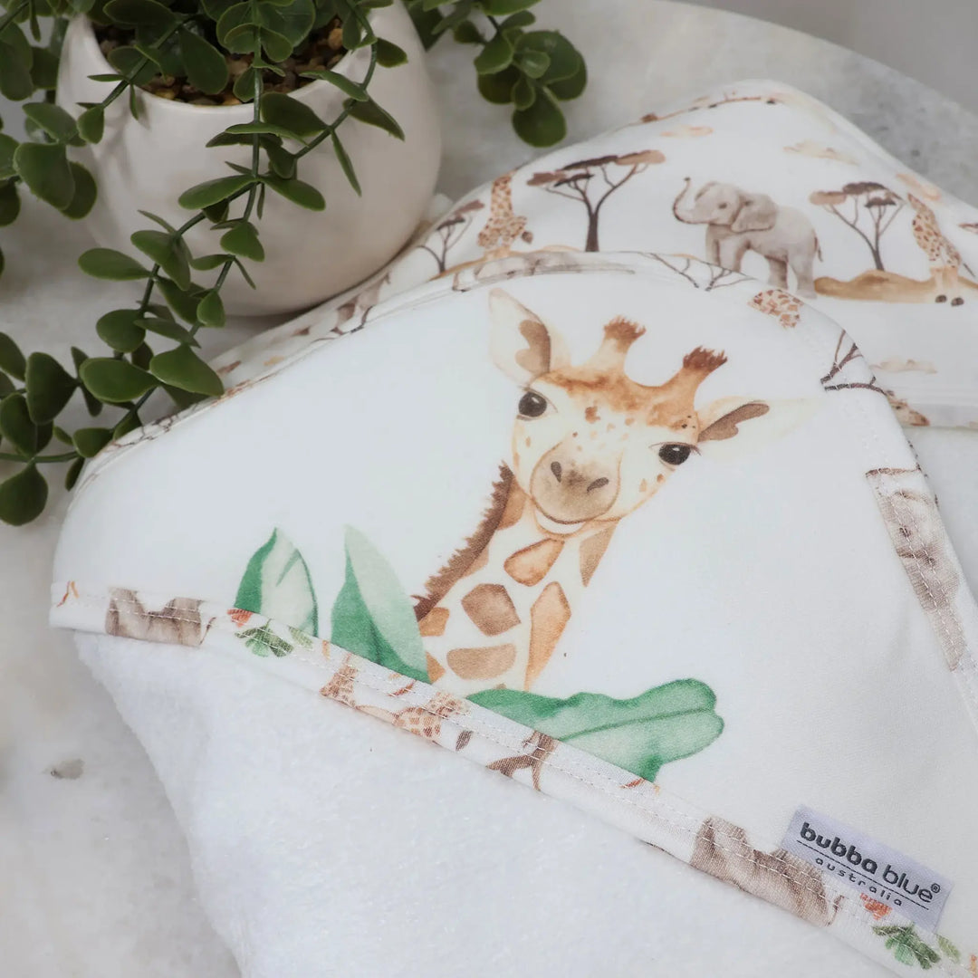 Bubba Blue Adventure Bamboo 2pk Hooded Towels