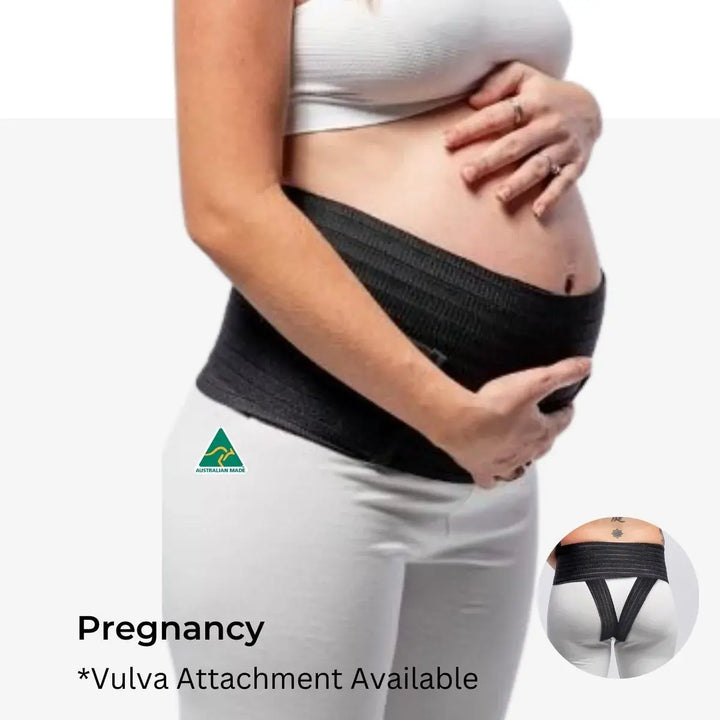 Belly Bands 3-in-1 Belly Band for Pregnancy, Postpartum, C-section - Black