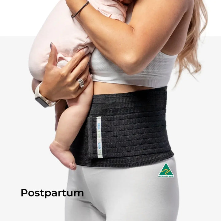Belly Bands 3-in-1 Belly Band for Pregnancy, Postpartum, C-section - Black
