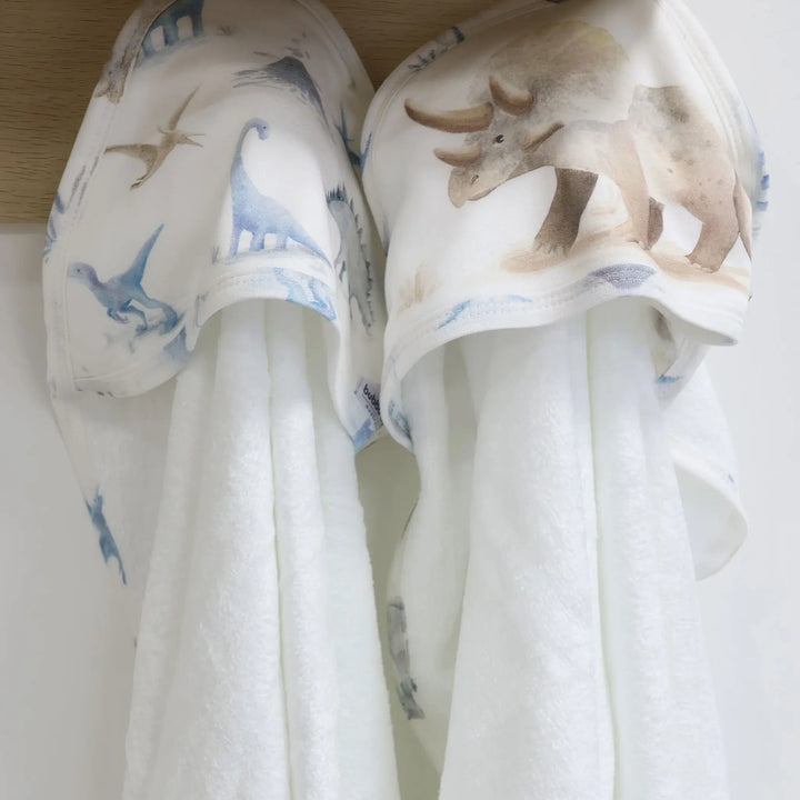 Bubba Blue Jurassic Bamboo 2pk Hooded Towels