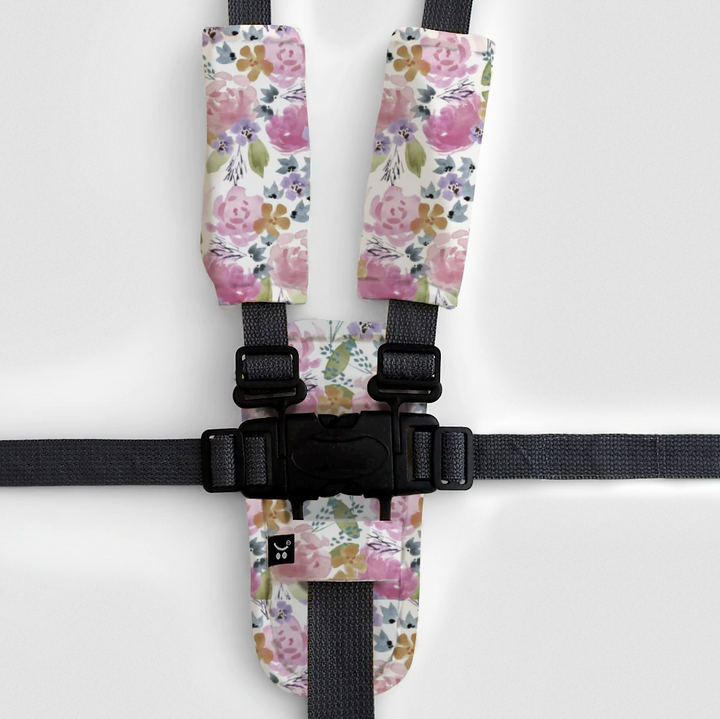 Outlookbaby 3 Piece Harness Cover Set Floral Delight