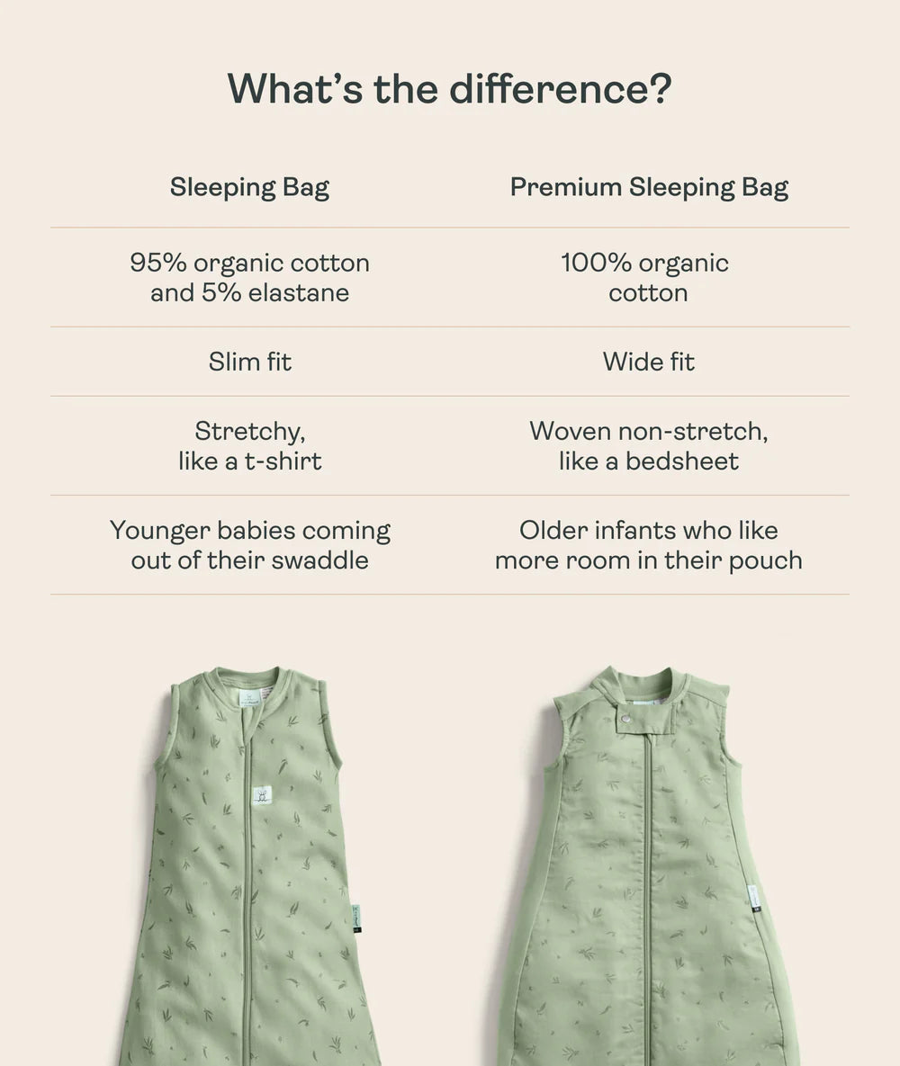 JERSEY SLEEPING BAG Long Sleeve 1.0TOG - Willow