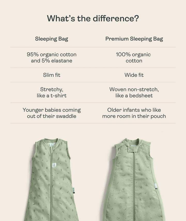 JERSEY SLEEPING BAG Long Sleeve 1.0TOG - Willow