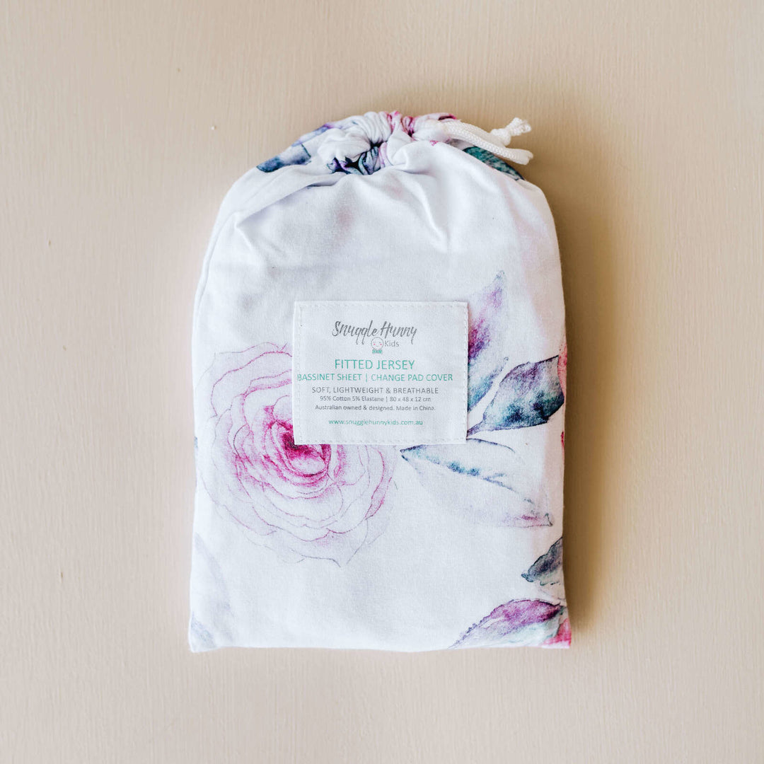 Bassinet Sheet / Change Pad Cover Lilac Skies